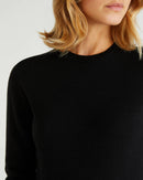 Basic Merino Crew - Black
