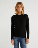Basic Merino Crew - Black