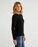 Basic Merino Crew - Black