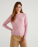 Basic Merino Crew - Baby Pink