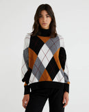 Harry Rocker Diamond Turtle Neck - Black