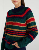 Harry Rocker Cable Turtle Neck - Green