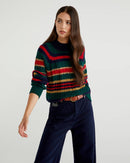 Harry Rocker Cable Turtle Neck - Green