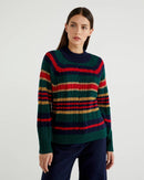 Harry Rocker Cable Turtle Neck - Green