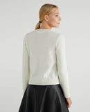 Iconic Woman Heart Crew Knit - Cream