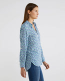 Floral Print Blouse - Green