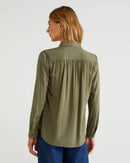 Basic Woman Plain Blouse - Khaki