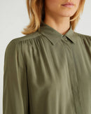 Basic Woman Plain Blouse - Khaki