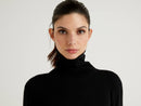 Basic Turtle Neck Jumper - Black