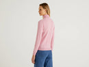 Basic Turtle Neck Jumper - Baby Pink