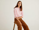 Cable Turtle Neck Jumper - Sand