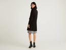 Long Wool Coat - Black