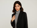 Long Wool Coat - Black