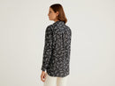 Long Sleeve Paisley Print Shirt - Black Paisley