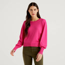 Basic Woman Crew - Fuchsia