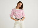 Basic Woman Crew - White/pink