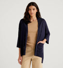 Edge To Edge Cardigan - Navy