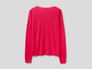 Basic Woman Crew Neck - Cerise
