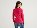 Basic Woman Crew Neck - Cerise