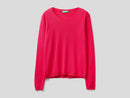 Basic Woman Crew Neck - Cerise