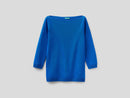 Basic Woman Boatneck - Royal