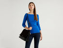 Basic Woman Boatneck - Royal