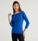 Basic Woman Boatneck - Royal