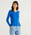 Basic Woman Cardigan - Royal