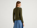 Animal Logo Round Neck Jumper - Green