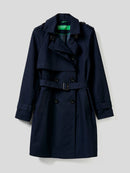 Basic Trench Coat - Navy