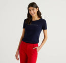 Basic Woman Tee - Navy