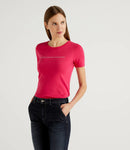 Basic Woman Tee - Cerise