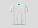 Basic Woman V-Neck Tee - White