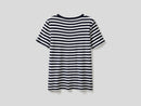 Basic Woman Stripe Tee - Navy