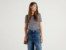 Basic Woman Stripe Tee - Navy
