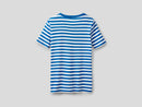 Basic Woman Stripe Tee - Blue
