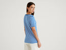 Basic Woman Stripe Tee - Blue