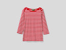 Basic Woman Boatneck Tee - Red