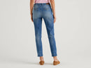 Denim Look Slim Chino - Indigo Blue