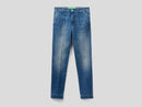 Denim Look Slim Chino - Indigo Blue