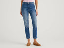 Denim Look Slim Chino - Indigo Blue