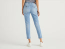 Denim Look Slim Chino - Light Wash
