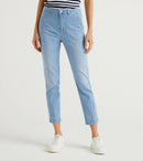 Denim Look Slim Chino - Light Wash