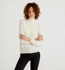 Basic Turtle Neck Jumper - Cream