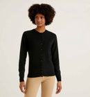Virgin Wool Cardigan - Black