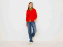 Virgin Wool Cardigan - Bright Red