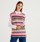 Tropical Sleeveless Jumper - Multicolour