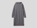 Hooded Knit Dress - Dark Grey
