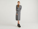 Hooded Knit Dress - Dark Grey