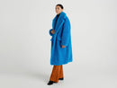 Teddy Bear Synthetic Fur Coat - Turquoise